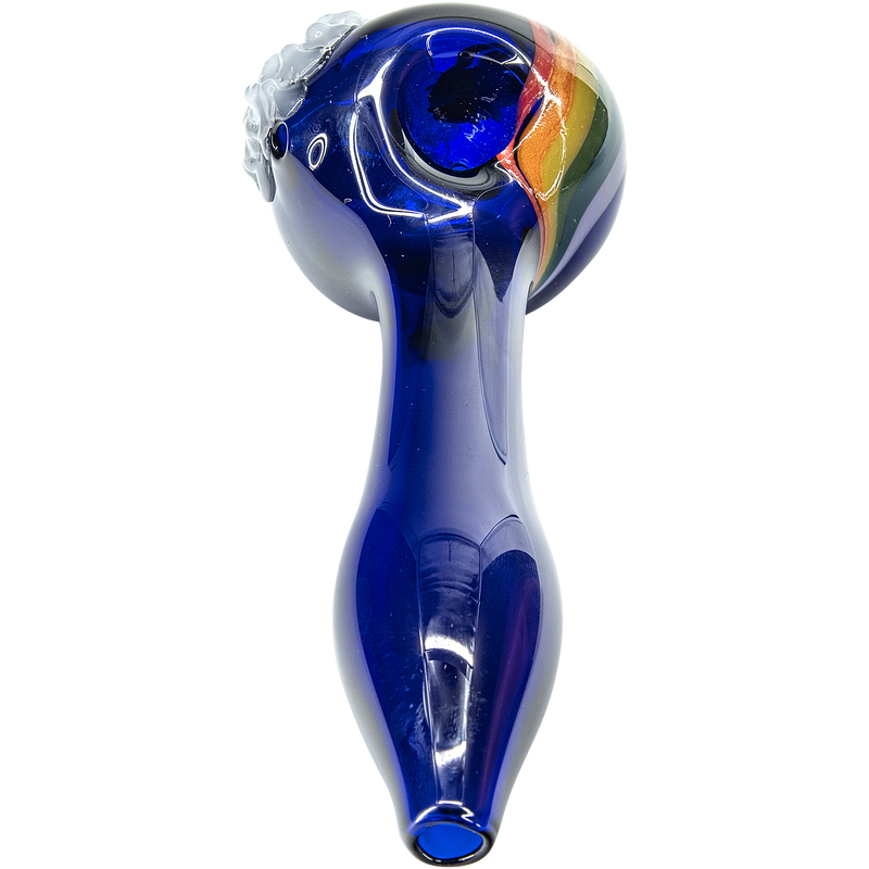 LA Pipes  Rainbows n Clouds Cobalt Blue Glass Pipe LA Pipes