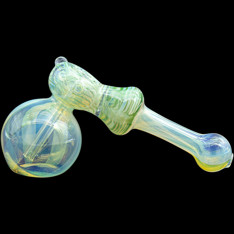 LA Pipes  Raked Hammer Fumed Hammer Bubbler Pipe (Various Colors) LA Pipes