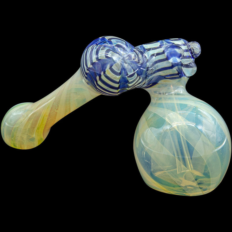 LA Pipes  Raked Sidecar Fumed Sidecar Bubbler Pipe (Various Colors) LA Pipes