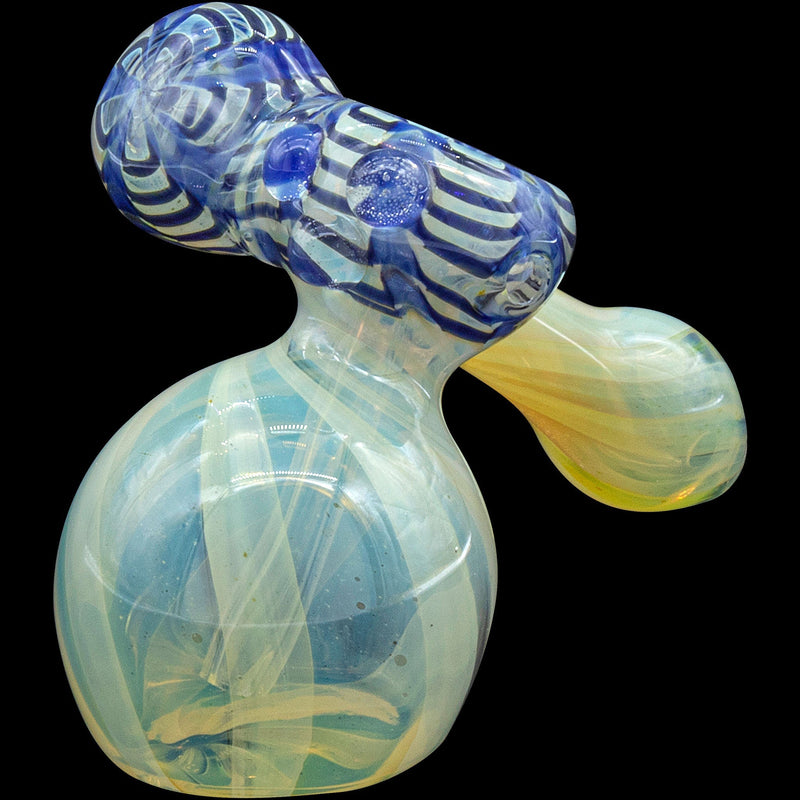 LA Pipes  Raked Sidecar Fumed Sidecar Bubbler Pipe (Various Colors) LA Pipes