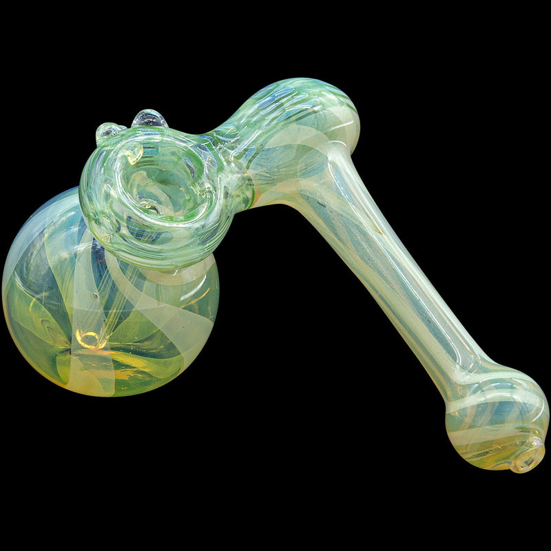 LA Pipes  Raked Sidecar Fumed Sidecar Bubbler Pipe (Various Colors) LA Pipes