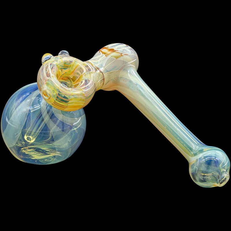 LA Pipes  Raked Sidecar Fumed Sidecar Bubbler Pipe (Various Colors) LA Pipes