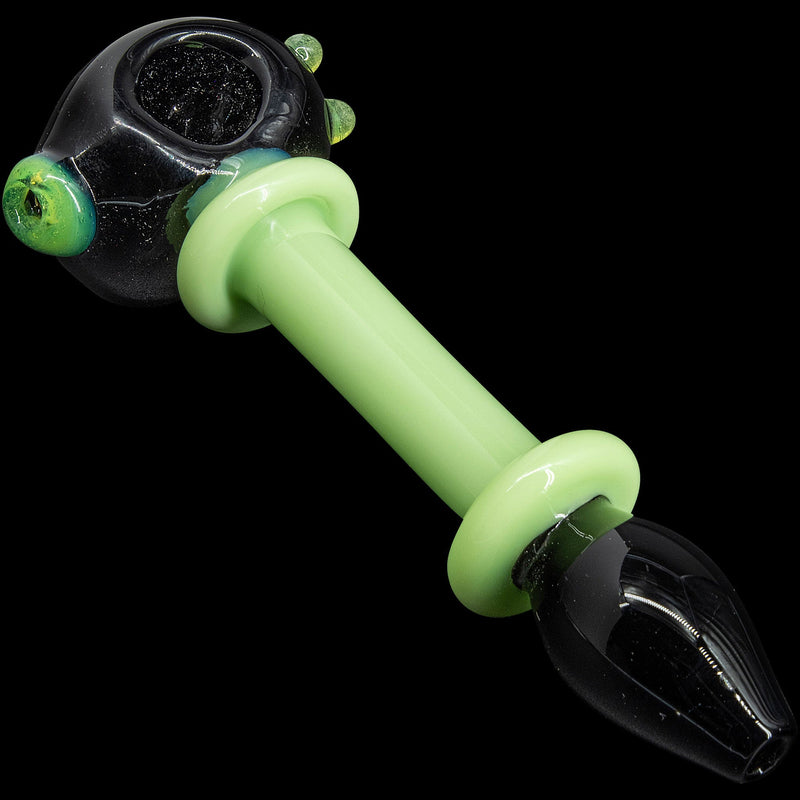 LA Pipes  Ray Gun Green Slime Glass Spoon LA Pipes