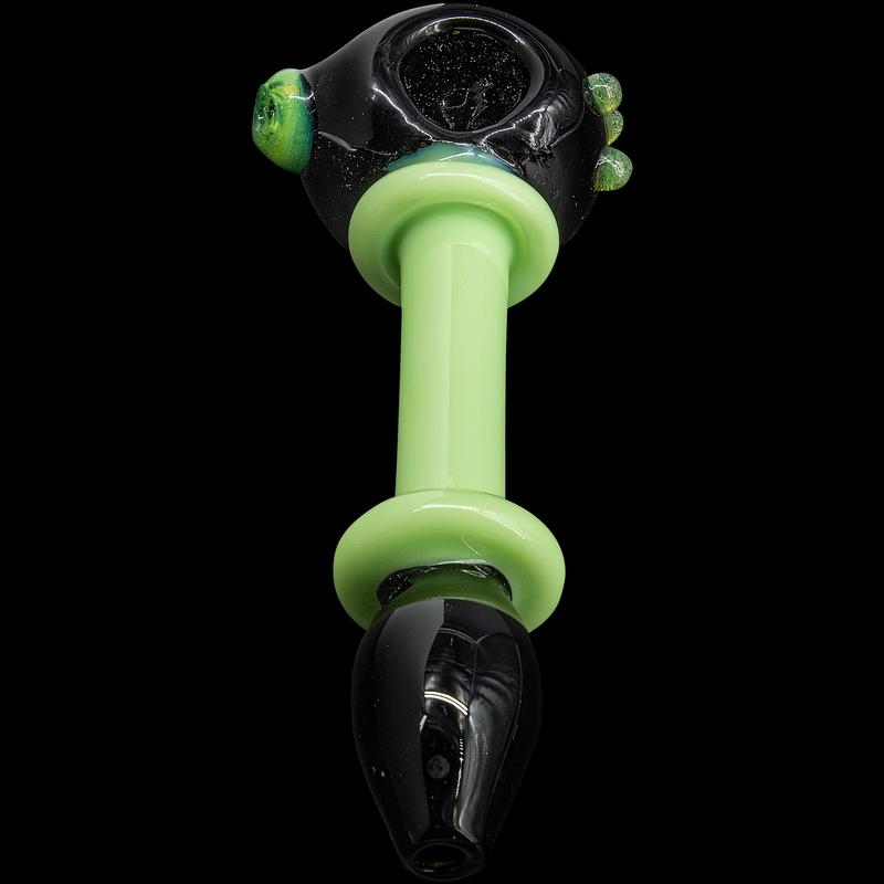 LA Pipes  Ray Gun Green Slime Glass Spoon LA Pipes