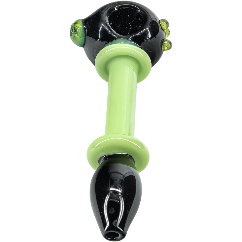 LA Pipes  Ray Gun Green Slime Glass Spoon LA Pipes