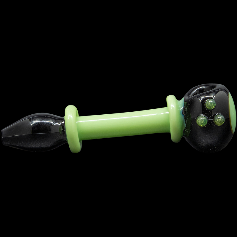 LA Pipes  Ray Gun Green Slime Glass Spoon LA Pipes