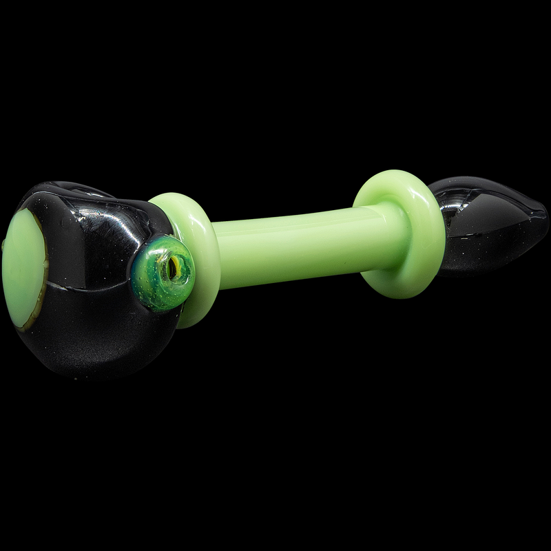 LA Pipes  Ray Gun Green Slime Glass Spoon LA Pipes