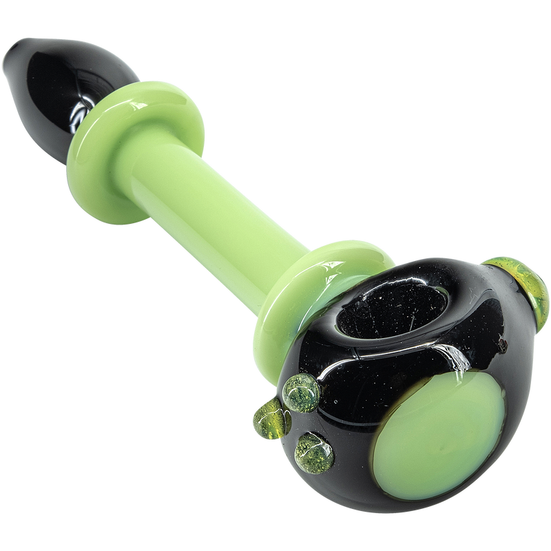 LA Pipes  Ray Gun Green Slime Glass Spoon LA Pipes