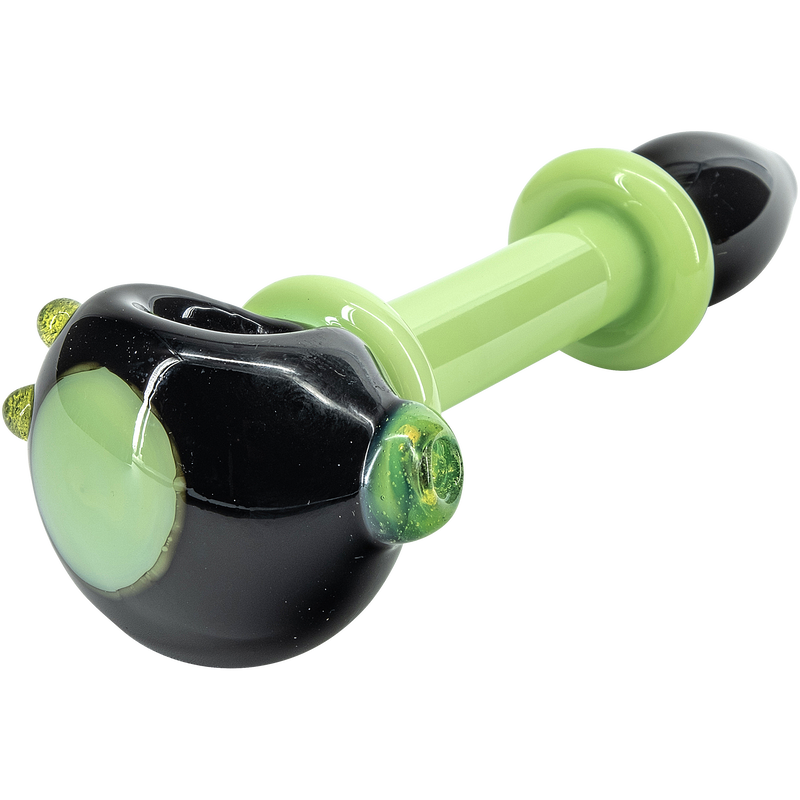 LA Pipes  Ray Gun Green Slime Glass Spoon LA Pipes