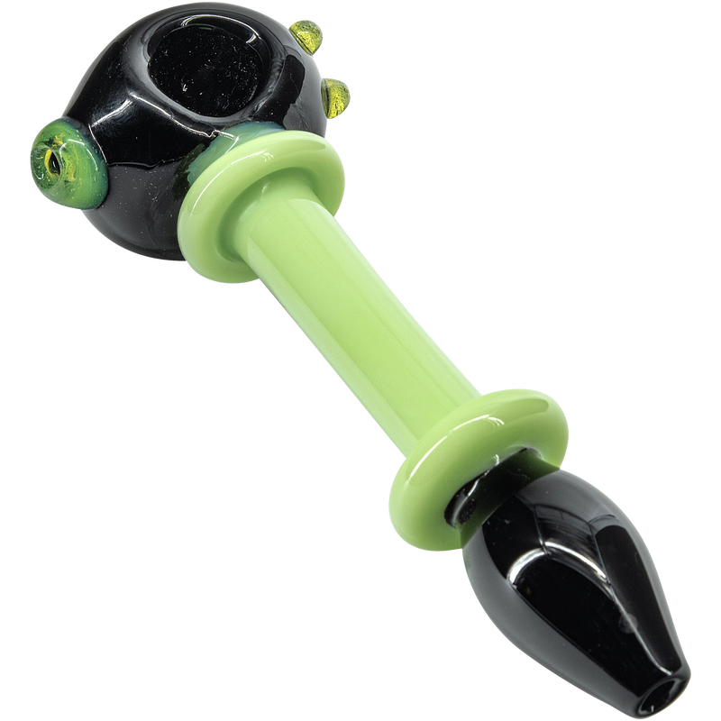 LA Pipes  Ray Gun Green Slime Glass Spoon LA Pipes