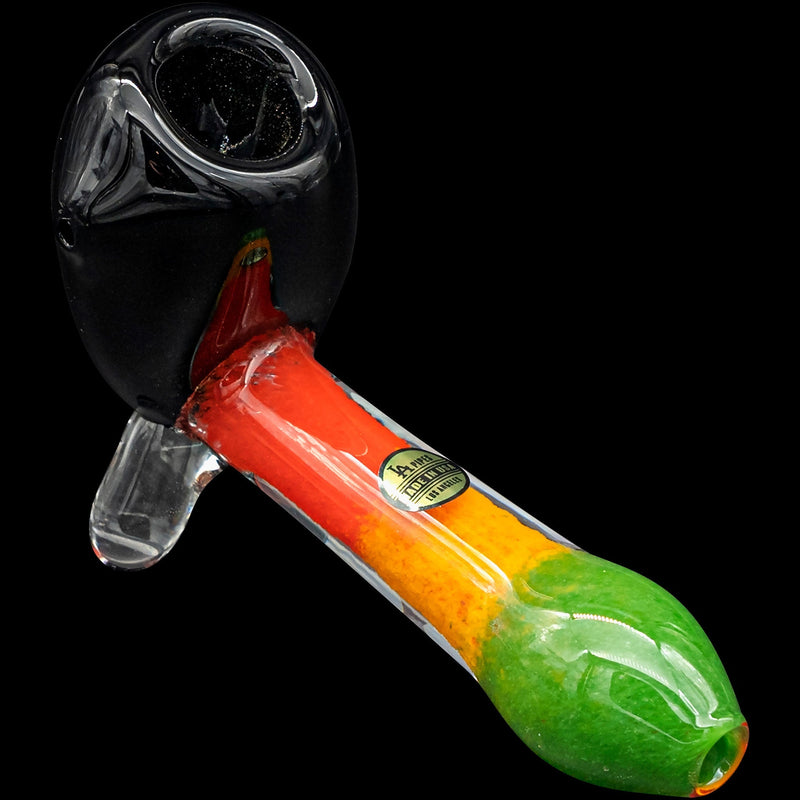 LA Pipes  Sattdown Rasta Sherlock Glass Pipe LA Pipes