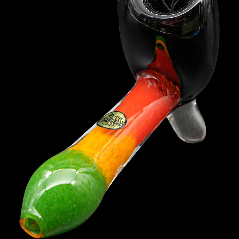 LA Pipes  Sattdown Rasta Sherlock Glass Pipe LA Pipes