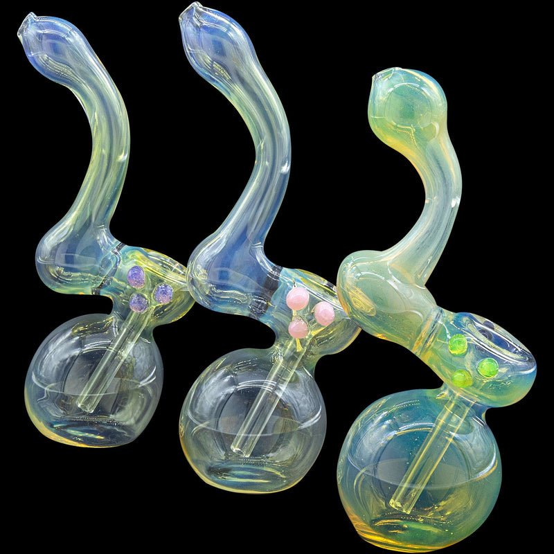 LA Pipes  Silver Sherlock Fumed Sherlock Bubbler Pipe (Various Colors) LA Pipes