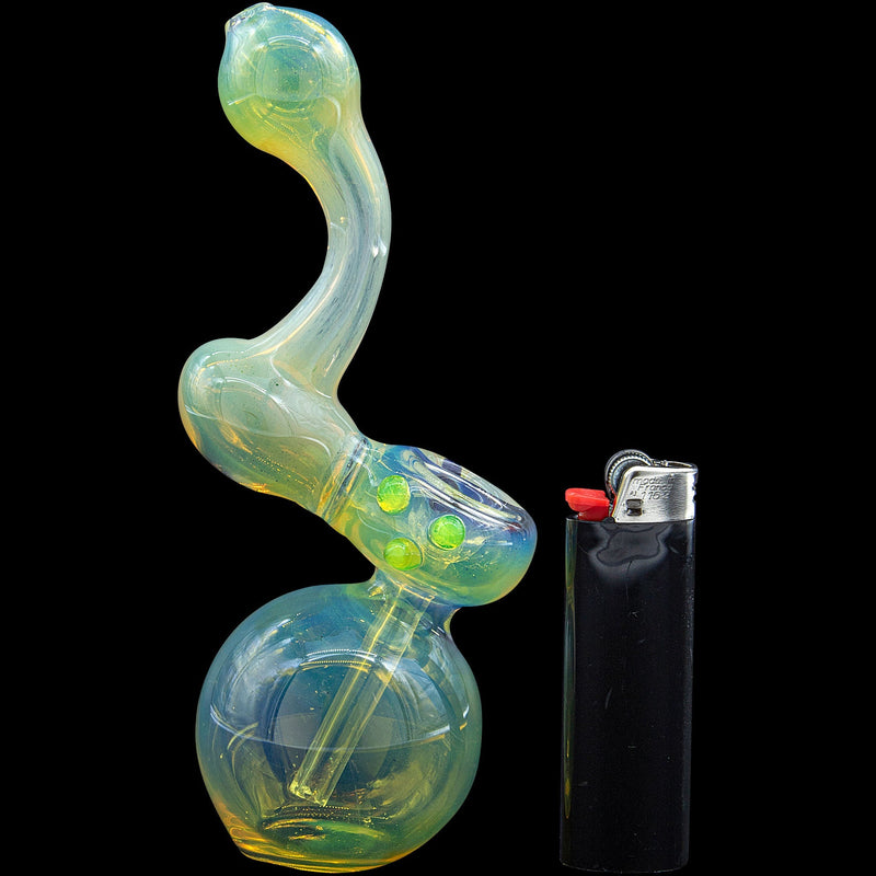 LA Pipes  Silver Sherlock Fumed Sherlock Bubbler Pipe (Various Colors) LA Pipes