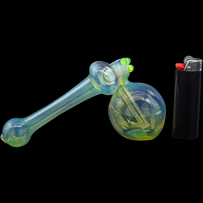 LA Pipes  Silver Sidecar Fumed Hammer Sidecar Pipe (Various Colors) LA Pipes