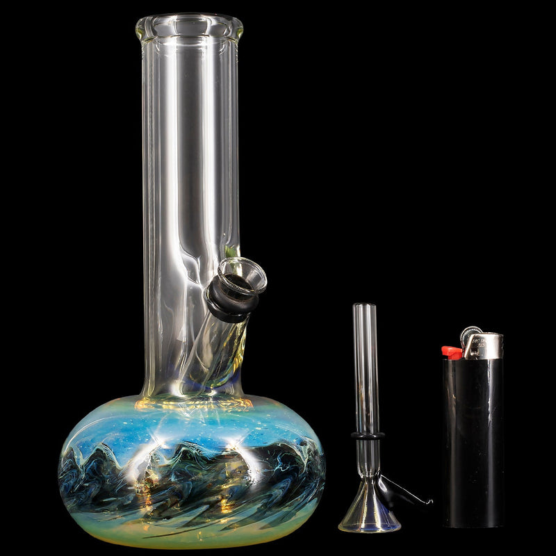 LA Pipes  Smoke Signals Buoy Fumed Base Bong LA Pipes