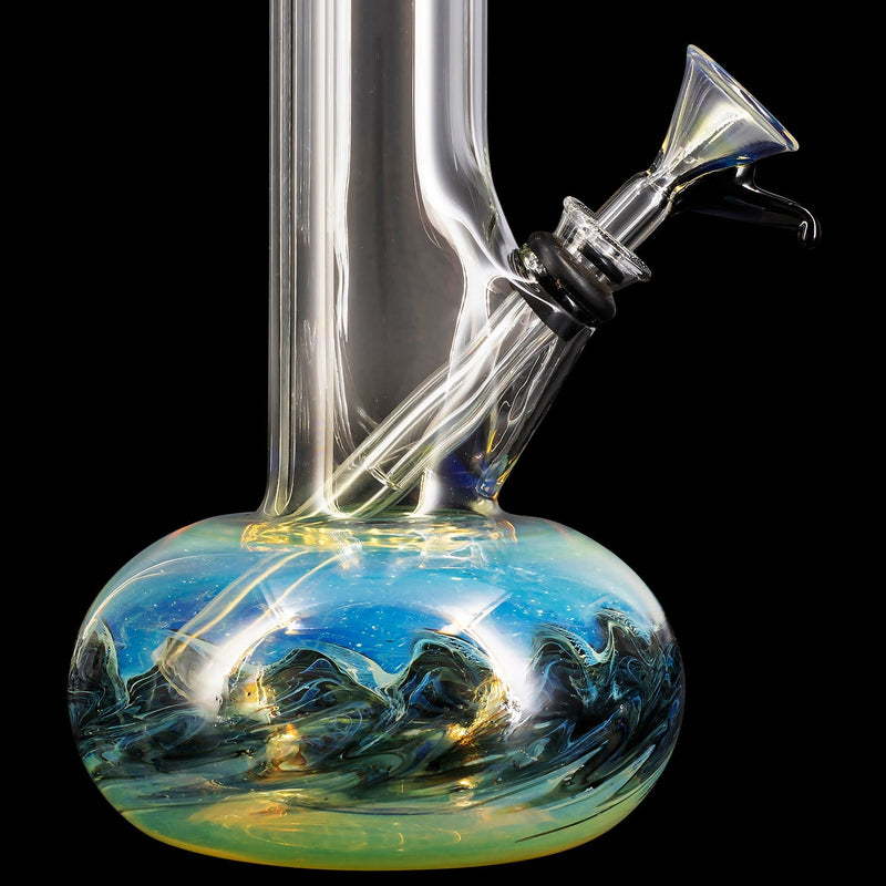 LA Pipes  Smoke Signals Buoy Fumed Base Bong LA Pipes