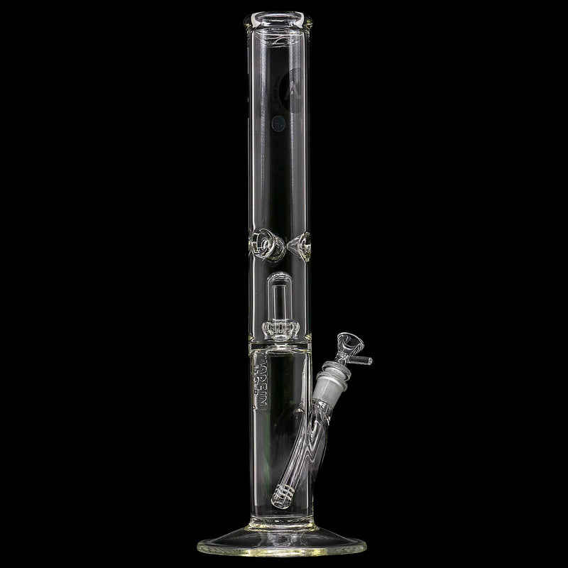 LA Pipes  Smoke Stack Thick Glass Straight Showerhead Perc Bong LA Pipes