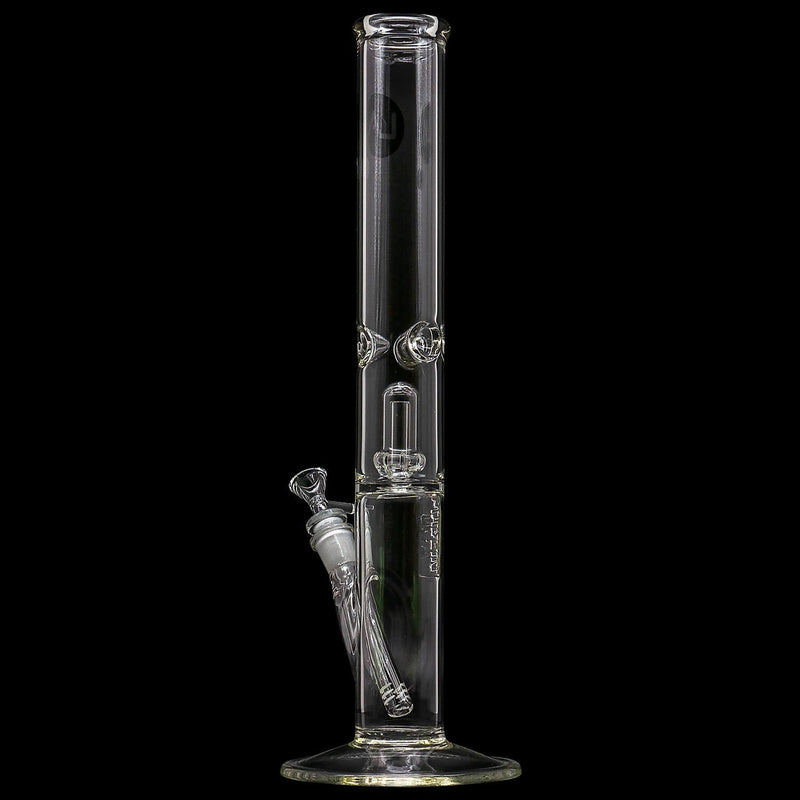 LA Pipes  Smoke Stack Thick Glass Straight Showerhead Perc Bong LA Pipes