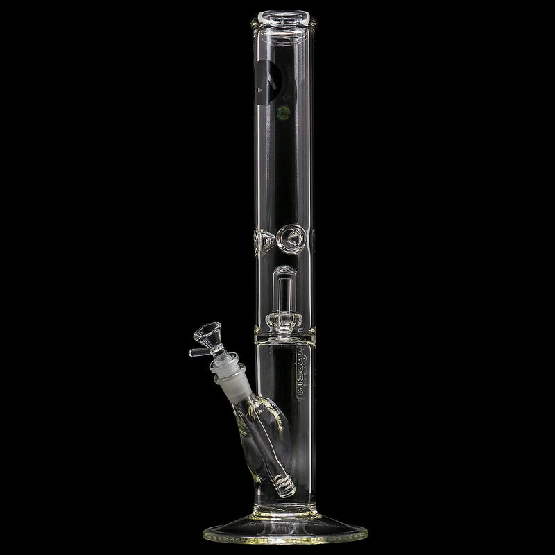 LA Pipes  Smoke Stack Thick Glass Straight Showerhead Perc Bong LA Pipes