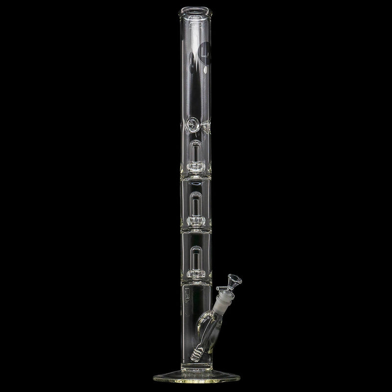 LA Pipes  Smoke Stack Thick Glass Straight Showerhead Perc Bong LA Pipes