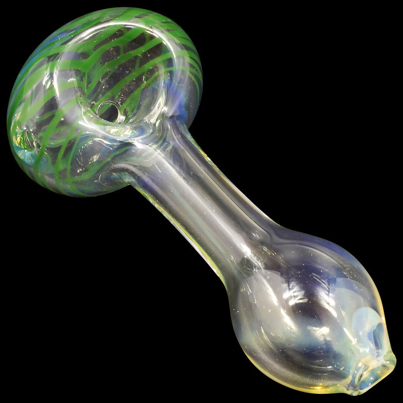 LA Pipes  Spiral-Head Color Changing Glass Spoon Pipe LA Pipes