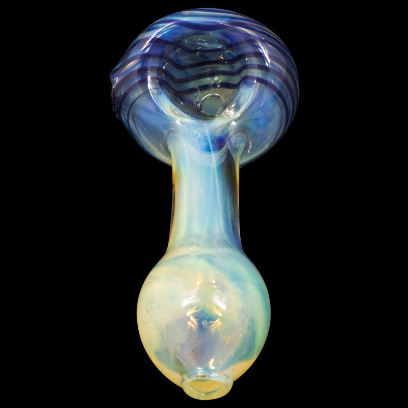 LA Pipes  Spiral-Head Color Changing Glass Spoon Pipe LA Pipes