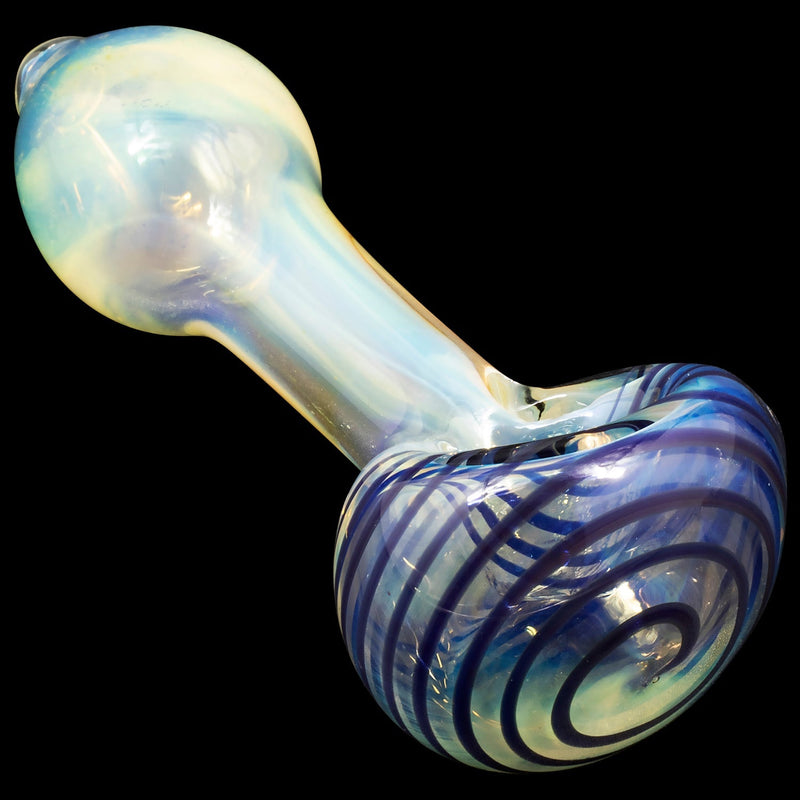 LA Pipes  Spiral-Head Color Changing Glass Spoon Pipe LA Pipes