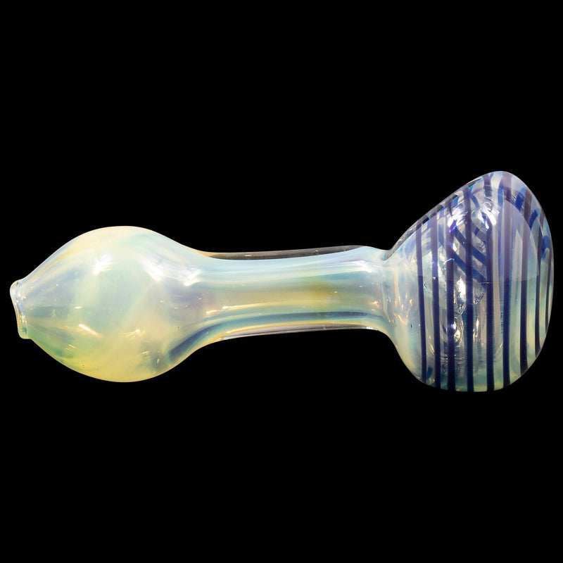 LA Pipes  Spiral-Head Color Changing Glass Spoon Pipe LA Pipes