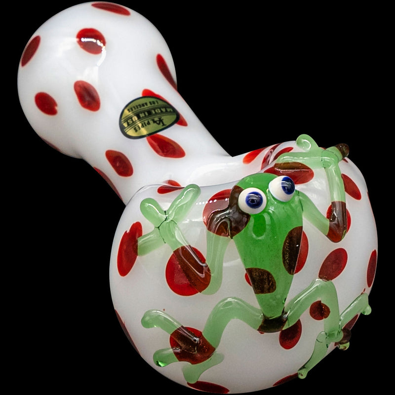 LA Pipes  Spotted Poison Frog Spoon Glass Pipe LA Pipes