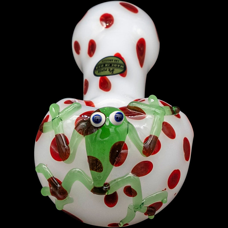 LA Pipes  Spotted Poison Frog Spoon Glass Pipe LA Pipes