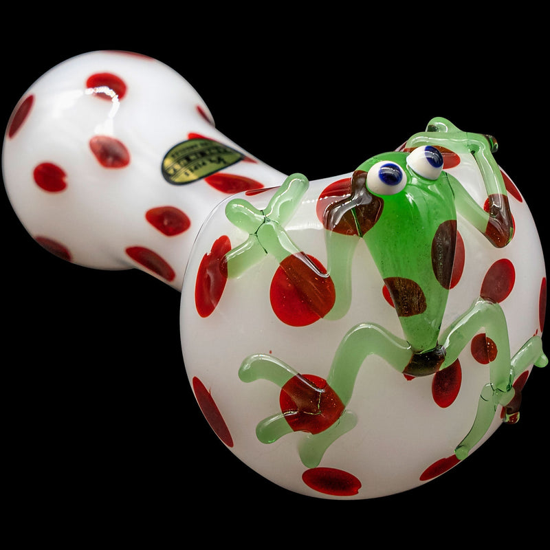 LA Pipes  Spotted Poison Frog Spoon Glass Pipe LA Pipes