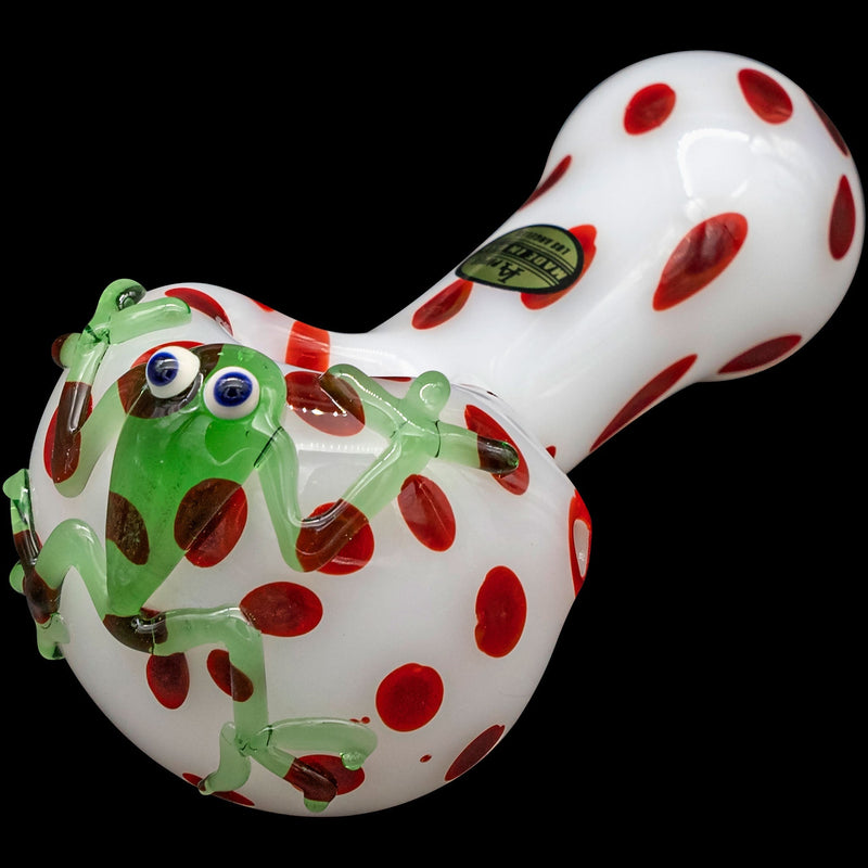 LA Pipes  Spotted Poison Frog Spoon Glass Pipe LA Pipes