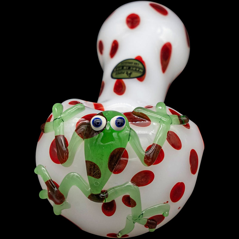 LA Pipes  Spotted Poison Frog Spoon Glass Pipe LA Pipes