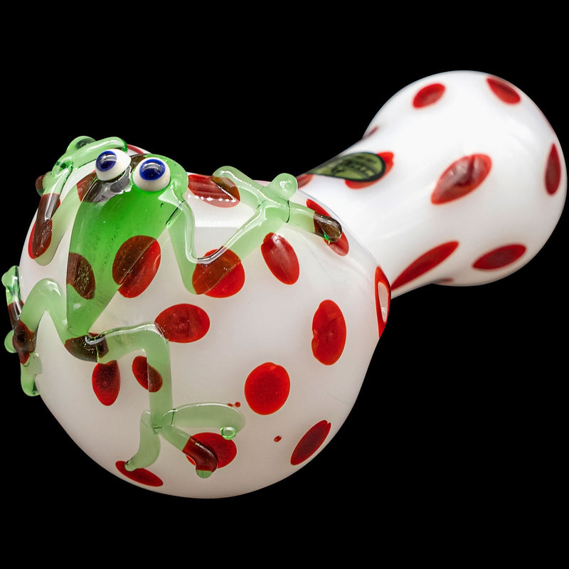 LA Pipes  Spotted Poison Frog Spoon Glass Pipe LA Pipes