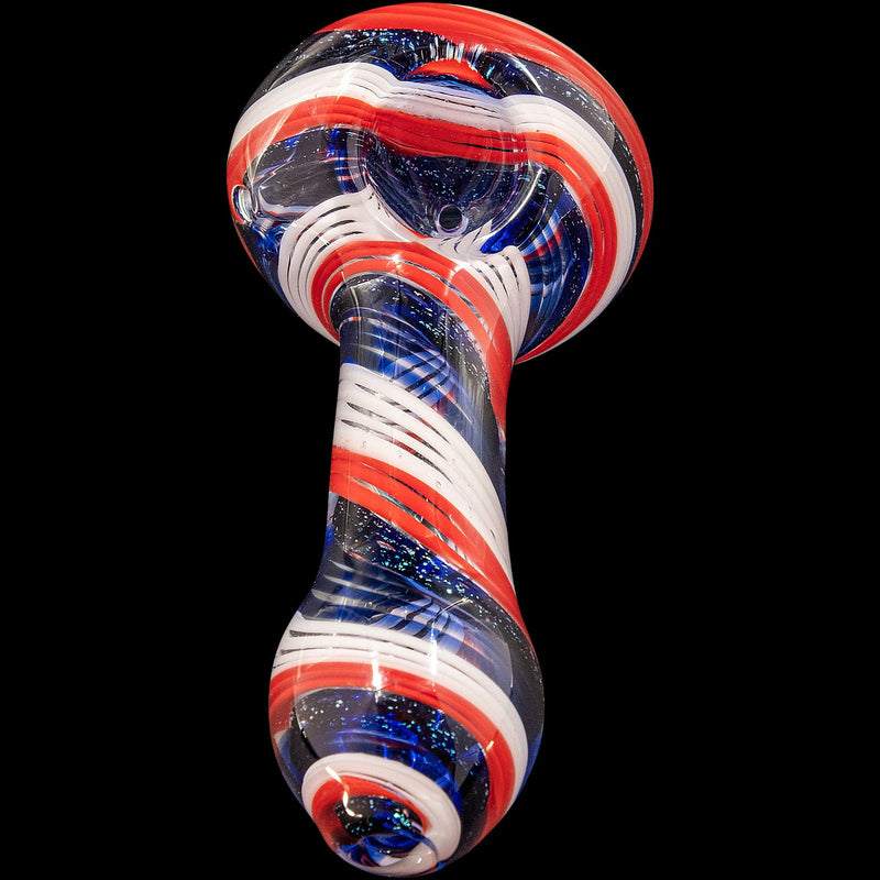 LA Pipes  Stars and Stripes Glass Spoon Pipe LA Pipes