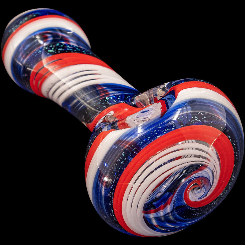 LA Pipes  Stars and Stripes Glass Spoon Pipe LA Pipes