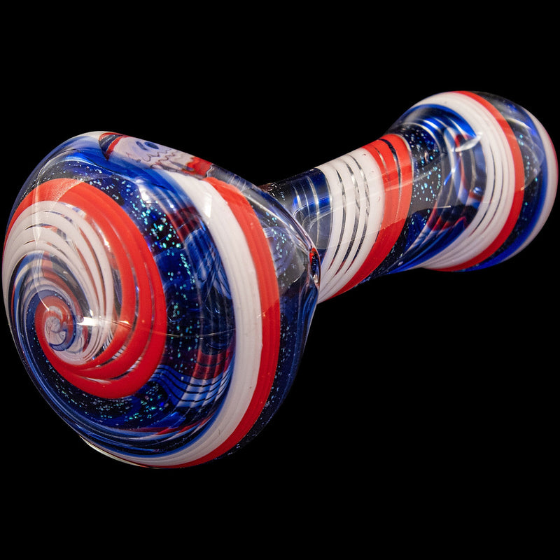 LA Pipes  Stars and Stripes Glass Spoon Pipe LA Pipes