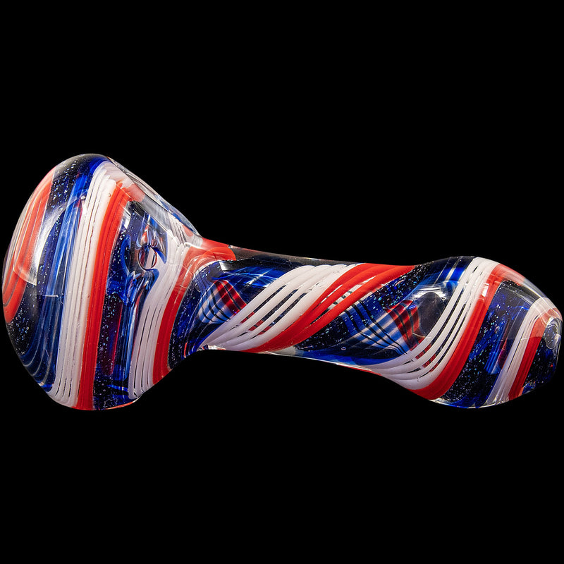 LA Pipes  Stars and Stripes Glass Spoon Pipe LA Pipes