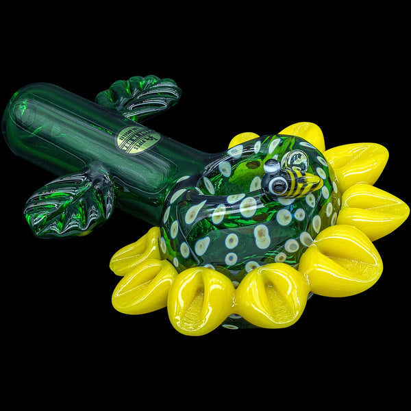 LA Pipes  Sunny Sunflowers Glass Pipe LA Pipes