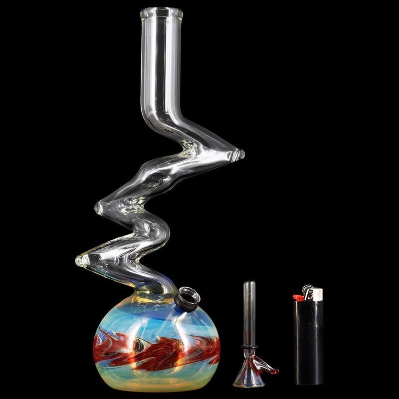 LA Pipes  Switchback Bubble Base Bong LA Pipes