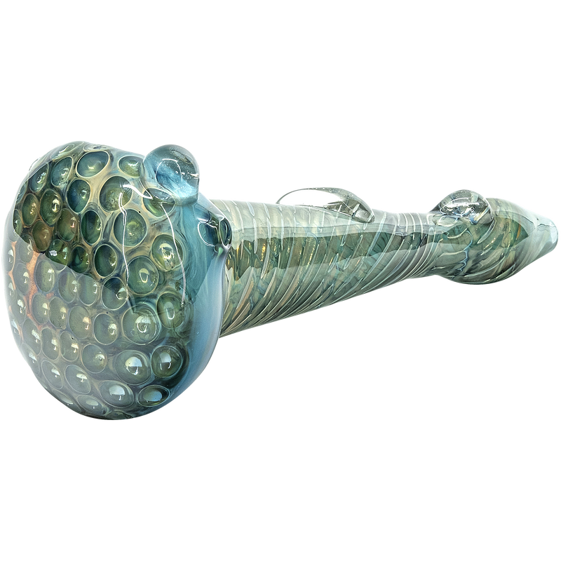 LA Pipes  The Abyss Oil-Drop Honeycomb Head Glass Spoon Pipes LA Pipes