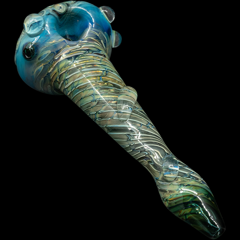 LA Pipes  The Abyss Oil-Drop Honeycomb Head Glass Spoon Pipes LA Pipes