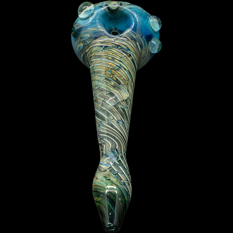 LA Pipes  The Abyss Oil-Drop Honeycomb Head Glass Spoon Pipes LA Pipes