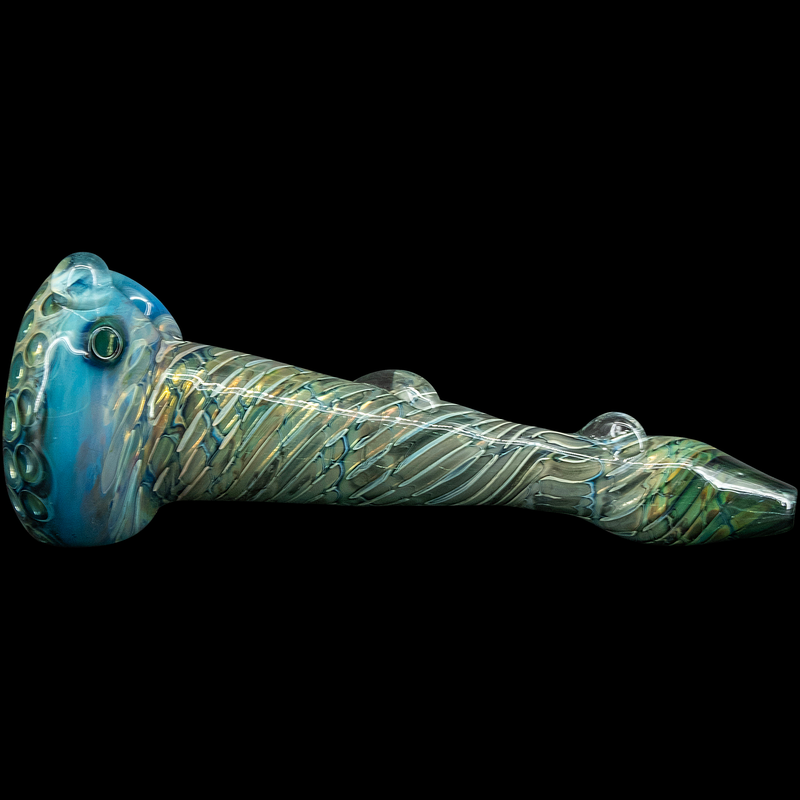 LA Pipes  The Abyss Oil-Drop Honeycomb Head Glass Spoon Pipes LA Pipes