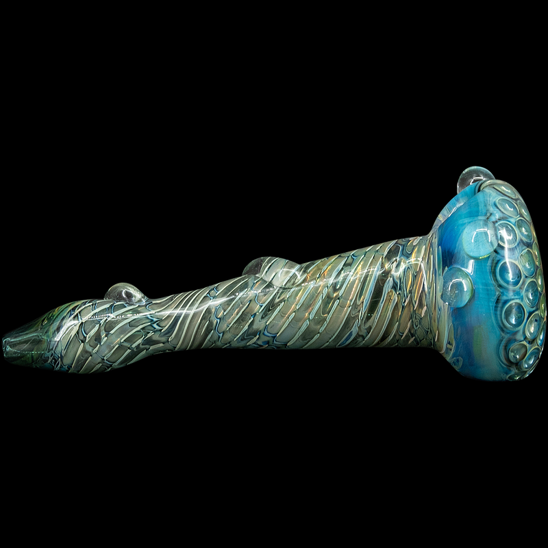 LA Pipes  The Abyss Oil-Drop Honeycomb Head Glass Spoon Pipes LA Pipes