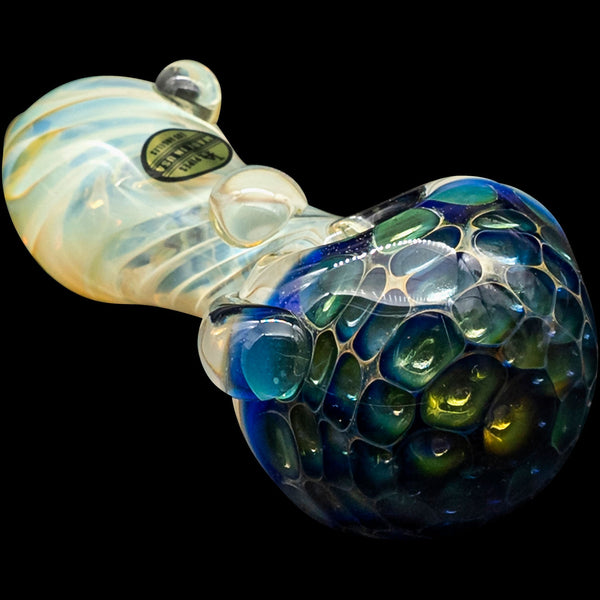 LA Pipes  The Hive Honeycomb Color Changing Glass Pipe LA Pipes