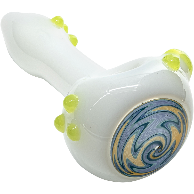 LA Pipes  The Wormhole Wig-Wag Reversal Ivory Spoon Pipe LA Pipes