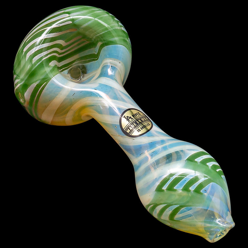 LA Pipes  Twisty Cane Spoon Glass Pipe (Various Colors) LA Pipes