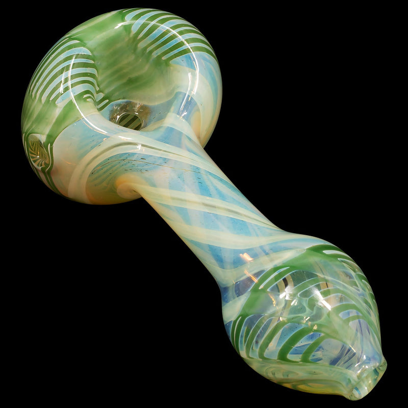 LA Pipes  Twisty Cane Spoon Glass Pipe (Various Colors) LA Pipes